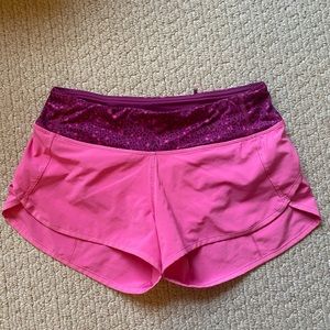 Pink lululemon shorts size 4!